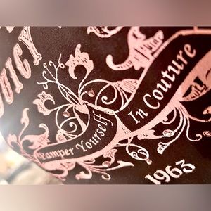 Y2K JUICY COUTURE SWEATSHIRT ORANGE SHERBET EMBOSSED WITH RHINESTONES SZ L